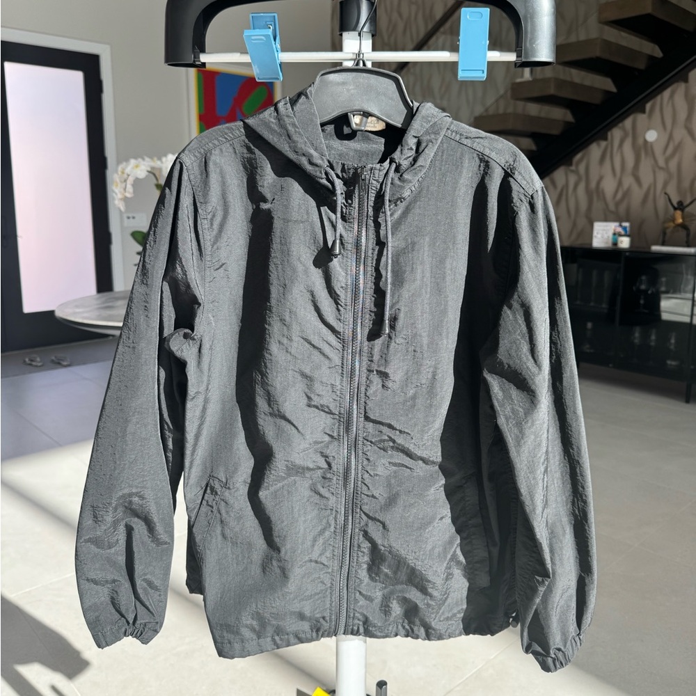 Women Black Windbreaker Jacket